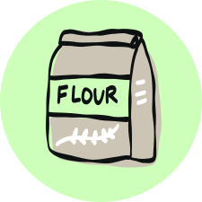 bouton farine